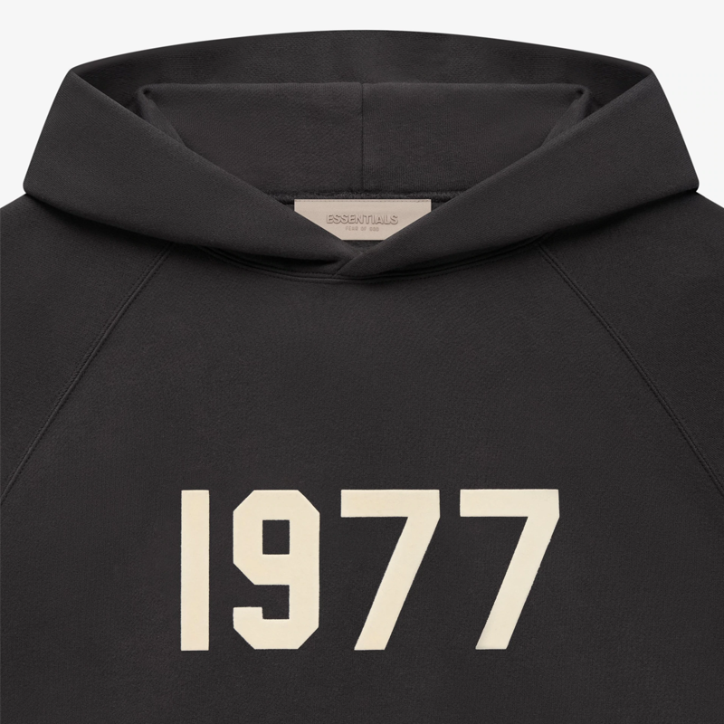 Fear of God Essentials 1977 outlet Iron Black Hoodie